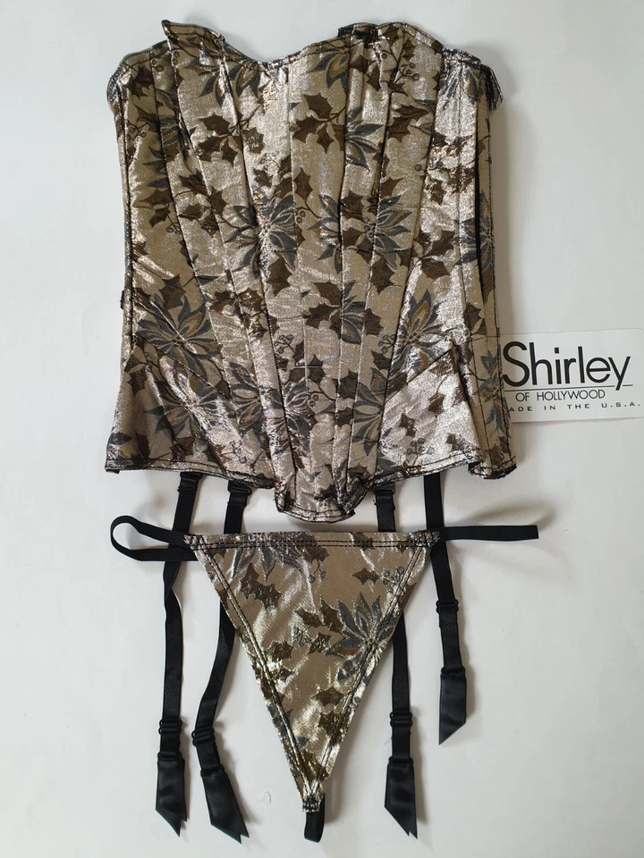 Дизайнерское белье баски корсеты бюстье Shirley of Hollywood золото размер 32 - Изображение 1 из 4