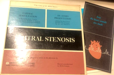 Abe Ravin 7" Record 45 & Picture Sleeve w inserts 1 Mitral Stenosis  Heart Sound - Image 1 of 4