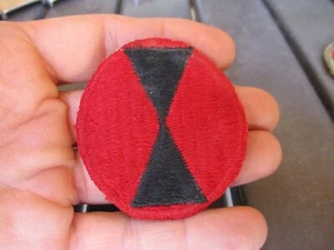 WWII No Border 7th ID, Infantry Division Patch - Picture 1 of 5