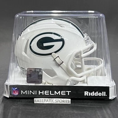 Mini capacete Green Bay Packers Speed Riddell NFL BRANCO ALTERNATIVO novo - Imagem 1 de 4