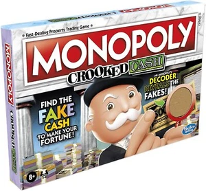 Monopoly Crooked Cash Board Game 2021 W/Decoder Ages 8+ Hasbro BRAND NEW Sealed - Picture 1 of 6