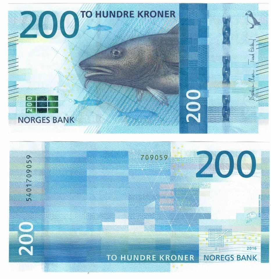 2016 Norway 200 Kroner P55 Banknote UNC - Image 1 of 1