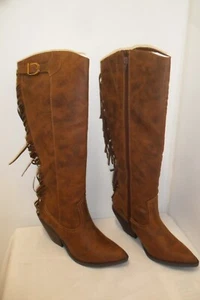 NIB Womans Unity by Carlos Santana Laramie Mustang Boots Size 8.5 - Picture 1 of 1