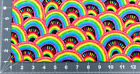 45 x 36 Rainbow Hope Very Bright 100% Cotton Fabric All Over Print