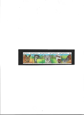 AUSTRALIA  STAMPS  Strip of 5  "992a-e MNH F-VF   Native Animals  1986 issue - Image 1 of 2