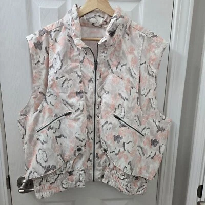 FP Movement Off the Grid 背心女式大号自由人粉色灰色户外远足 — 第 1/4 张图片