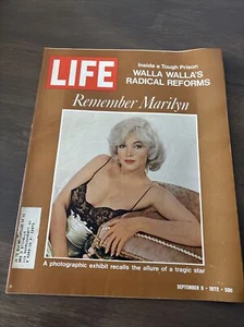 VINTAGE SEPTEMBER 8,1972 'LIFE' Magazine~"REMEMBER MARILYN MONROE" Color PHOTOS~ - Picture 1 of 8