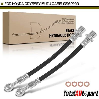 2x Manguera hidráulica de freno para Honda Odyssey 1995-1998 Isuzu Oasis parte trasera exterior Foto 1 de 4
