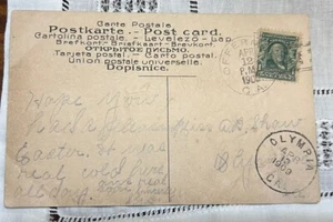 OFFERMAN, Georgia Doane Cancel 12. April 1909 Type 2 No 4 To Olympia - Bild 1 von 3