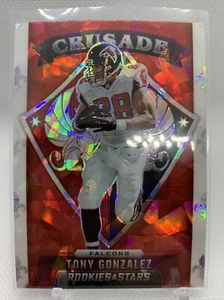 Tony Gonzalez 2021 Panini Rookies & Star Crusade Red Cracked Ice Falcons #CR-19 - Picture 1 of 2