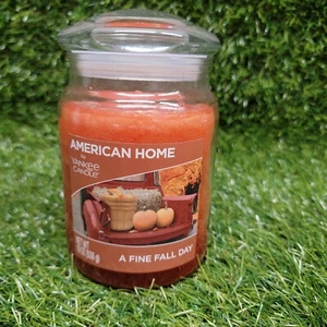 American Home By Yankee Candle A Fine Fall Day 19 Oz 1 Wick Glass Jar Candle - Picture 1 of 12