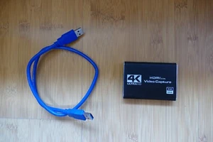 4K Video Capture Card USB 2.0b Audio Video Game Capture Device 1080P HDMI 60fps - Bild 1 von 6