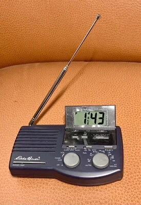 Eddie Bauer LCD AM/FM Clock Radio w/ Alarm Portable - Image 1 of 4