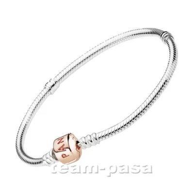 PANDORA Moments Schlangengliederarmband mit rosé vergoldeten Verschluss - Bild 1 von 2