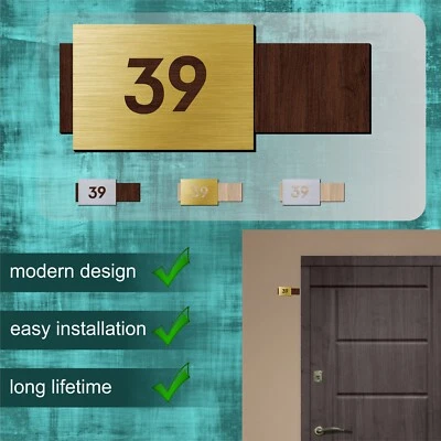 Apartment door Numbers Label - Image 1 of 2
