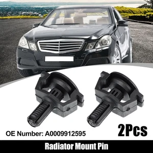 Radiator Mount Pin Radiator Support 2Pcs 4.6x4.1x3cm A0009912595 Black - Picture 1 of 9