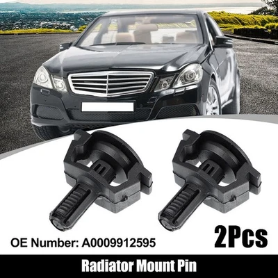 Radiator Mount Pin Radiator Support 2Pcs 4.6x4.1x3cm A0009912595 Black - Image 1 of 4