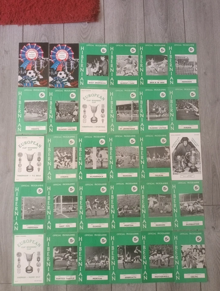 Full Season 1972 1973 Hibernian Programme's Including European & Cup Games. - Image 1 of 4