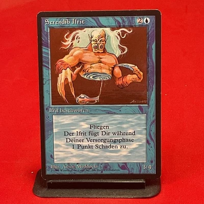 Magic The Gathering Serendib Ifrit Efreet German 3rd Ed. Revised Black Border - Image 1 of 2