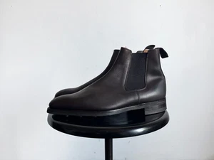 Alfred Sargent Bowen Brown Leather Chelsea Ankle Boots Made in England Sz UK 9.5 - Picture 1 of 15