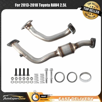Fits Toyota Rav4 2.5L 2013 TO 2018 Front Pipe & Rear Catalytic Converter Foto 1 de 4