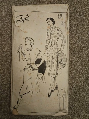 Vintage 1950s Sewing Pattern - Two-Piece Jumper Suit - Size 16 (Bust 34) - Image 1 of 2