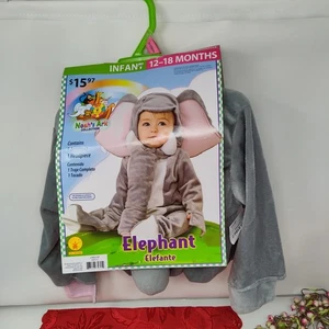 NWT Rubies Noah's Ark Elephant Infant 12-18 Months Plush 2 pc Halloween Costume - Picture 1 of 9