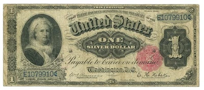 Series 1891 $1 Silver Certificate FR-222 Martha Washington (65754) - Image 1 of 2