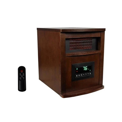 Calentador de Espacio Infrarrojo Cuarzo 1500W, Portátil con Ruedas Control Remoto Foto 1 de 4