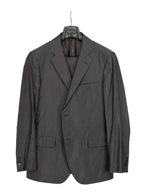 $1600 RAFFAELE CARUSO Gray Suit 100% Silk Mill 42 US / 52 EU  7R - Image 1 of 4