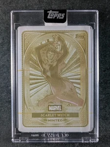2025 Marvel Mint Topps SCARLET WITCH 1/1 One Of One Yellow Printing Plate #92 - Picture 1 of 3