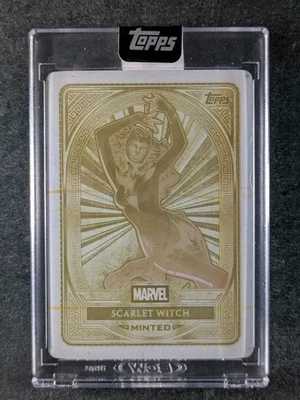 2025 Marvel Mint Topps SCARLET WITCH 1/1 One Of One Yellow Printing Plate #92 - Image 1 of 3