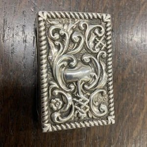Silver Birmingham 1903 Matchbox Holder with empty Matchbox - Picture 1 of 10