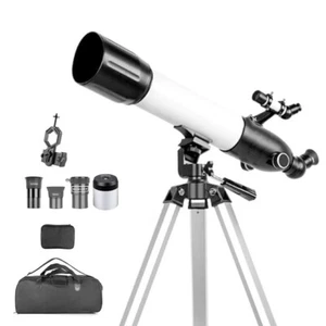 800x 90mm 90AZ F/9 Refractor Astronomical telescope with Phone adapter eyepiece - Picture 1 of 8