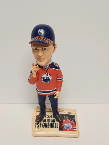 Connor McDavid NHL "Draft Day" Limited Edition Bobblehead AUTOGRAPHED - PSA/DNA Cover