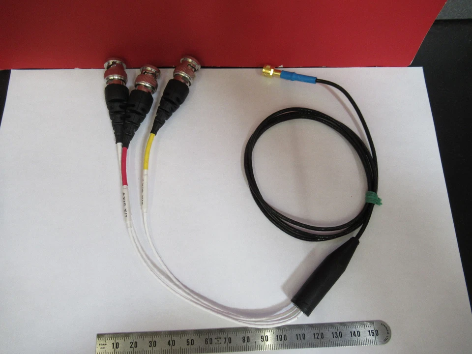 3ft CABLE for ACCELEROMETER SENSOR triaxial 1/4-28 to BNC AS PICTURED T1-A-61 - Image 1 of 4