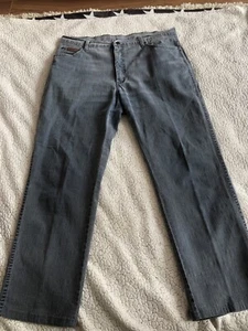 Mens Wrangler Texas Stretch Jeans Grey Waists 38 - Picture 1 of 7