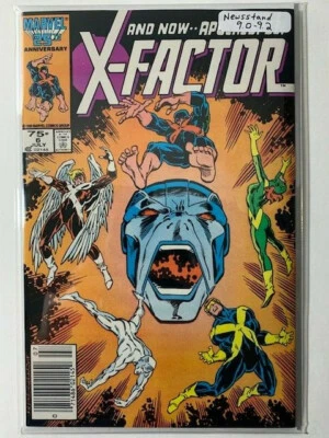 X-Factor #6 VF/NM 9.0 Newsstand! 1st Appearance Apocalypse! - Image 1 of 4