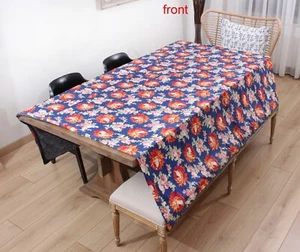 Roller Print On Cotton Fabric Uzbek 6.40' x 6.40' VINTAGE FAST Shipment 14961 - Imagen 1 de 12