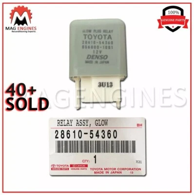 28610-54360 GENUINE OEM GLOW PLUG RELAY ASSY 2861054360 - Image 1 of 4