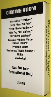 Westcoast Trippin' - Awol Killa Compilation SEALED Cassette PROMO Lunasicc 1998 - Image 1 of 2
