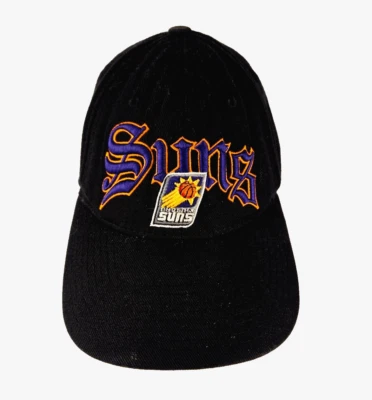 Gorra de pelota Phoenix Suns NBA adulto OSFM correa trasera sombrero negro bordado logotipo del sol Foto 1 de 4