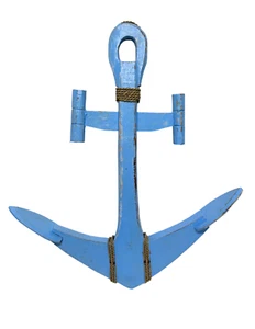 26" ANCHOR Dockside Tropical Nautical Coastal Island Decor Art Ship Wreck Boat - Picture 1 of 2