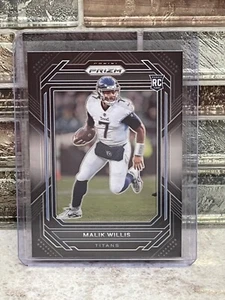 MALIK WILLIS ~ 2022 Chronicles Prizm Black PB-7 ROOKIE PWE - Picture 1 of 2