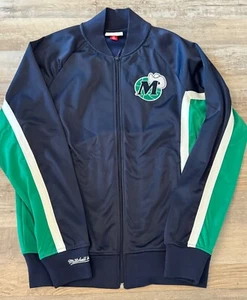 Dallas Mavericks Jacket Mens Medium Blue Mitchell Ness Warm UP NBA Mavs - Picture 1 of 7