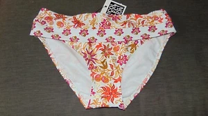 Debenhams Collection Bikini Bottoms 'Woodblock' Floral Hipster 8 Orange BNWT - Picture 1 of 1
