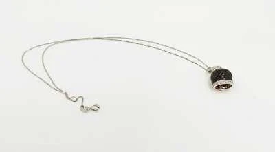 COLLANA CAMPANELLA FULL ZIRCONATA NERO IN ARGENTO 925 RODIATO IN ORO 18KT - Immagine 1 di 3