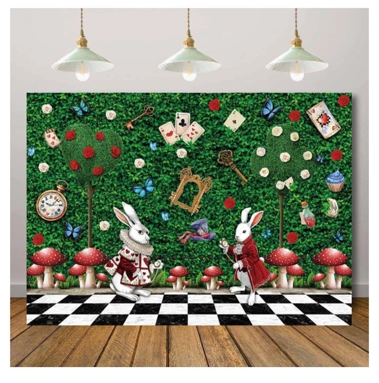 XCKALI País de las Maravillas Cuento de Hadas Fotografía Telón de Fondo Alicia - 8x6 Foto 1 de 1