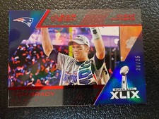 IMPERFECT 2015 Panini Clear Vision Clear Winners Red /25 Tom Brady #CW-3