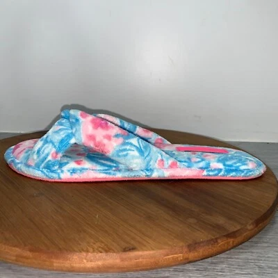 Zapatillas de terciopelo estampadas para mujer Lilly Pulitzer 9-10 My Little Peony azul Bondi Foto 1 de 4